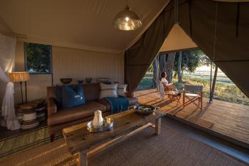 Double Tent at  Ruckomechi Camp