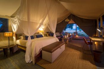 Double Tent at  Ruckomechi Camp